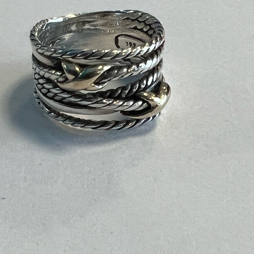 David Yurman Double X Crossover Ring